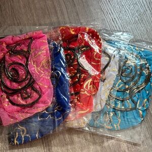 Colorful Floral Headwrap Set